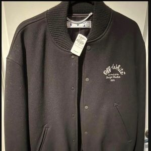 Off White Varsity Jacket sz L